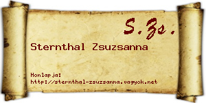 Sternthal Zsuzsanna névjegykártya